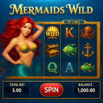 Gratorama - Mermaid's Wild Slot Game - Jeux en Ligne